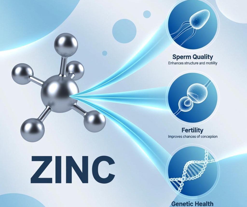 The effects of zinc on sperm health and fertility.