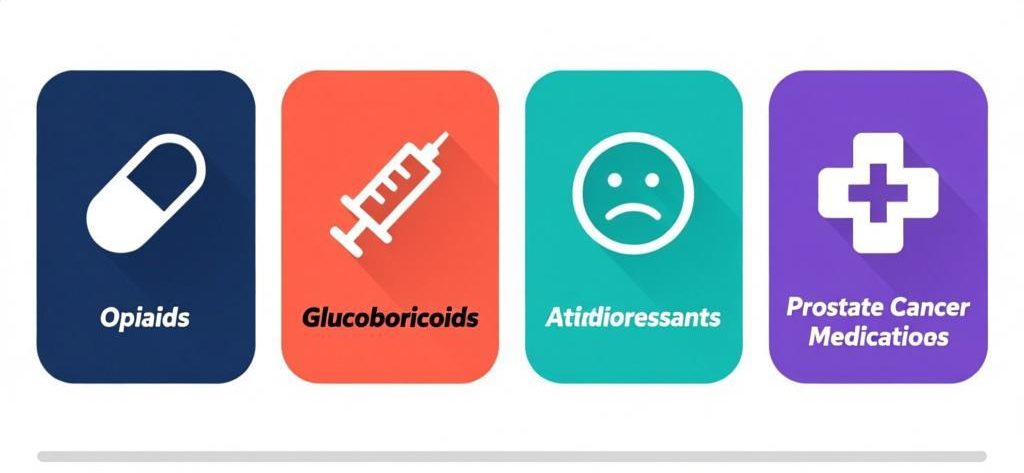 Opioids,Glucocorticoids,Antidepressants,Prostate Cancer Medications